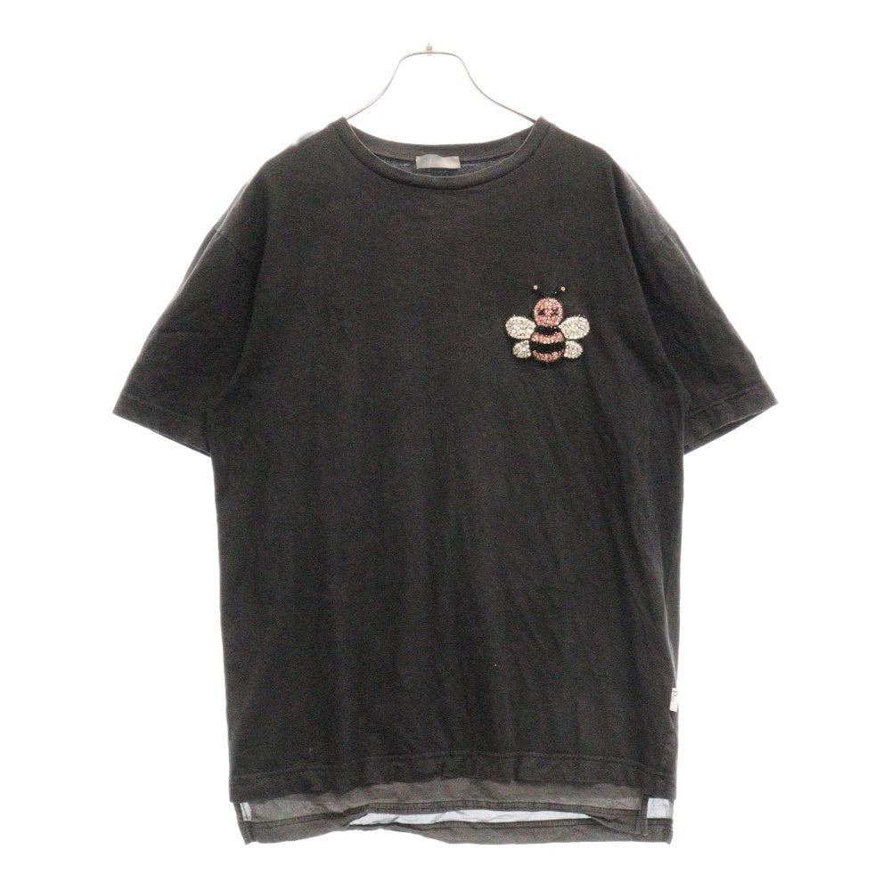 DIOR(ディオール) 19SS × KAWS BEE TEE カウズ ビジュー装飾 半袖Tシャツ ブラック 923J632A0533