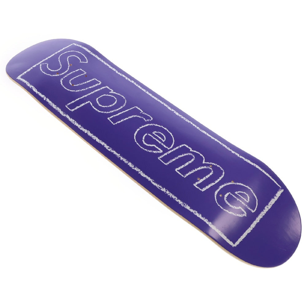SUPREME(シュプリーム) 21SS ×KAWS Chalk Logo Skateboard カウズ チョークボックスロゴ スケートボードデッキ パープル