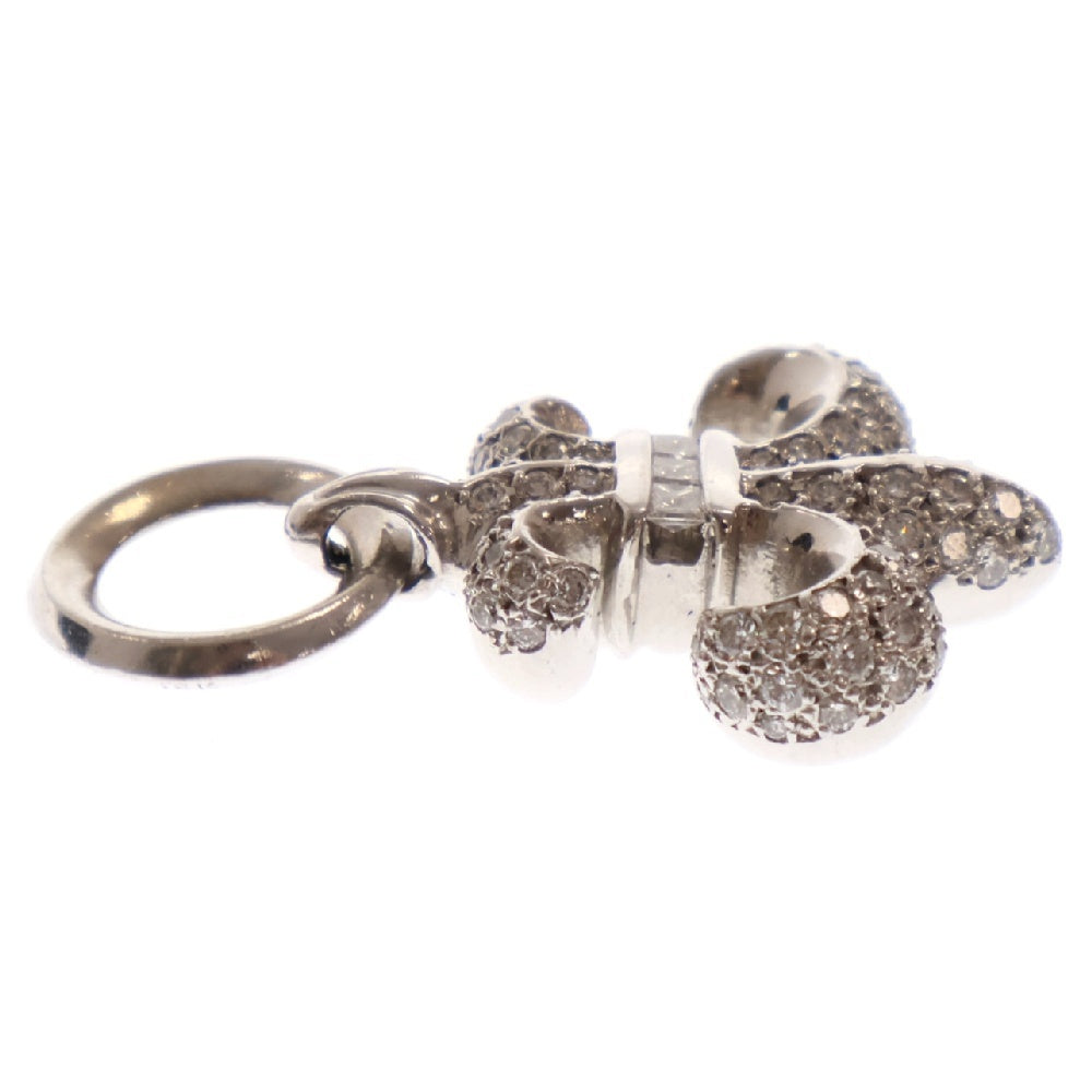 CHROME HEARTS(クロムハーツ) 18K BS FLUER BSフレア PAVEダイヤ ホワイトゴールドペンダントネックレストップ