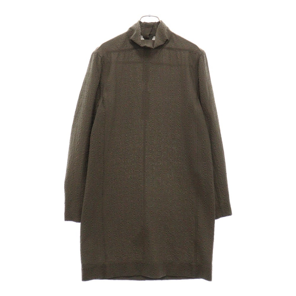 Rick Owens(リックオウエンス) 16AW ノンカラーシアサッカーオーバー長袖シャツ ブラウン RU16F6272 レディース