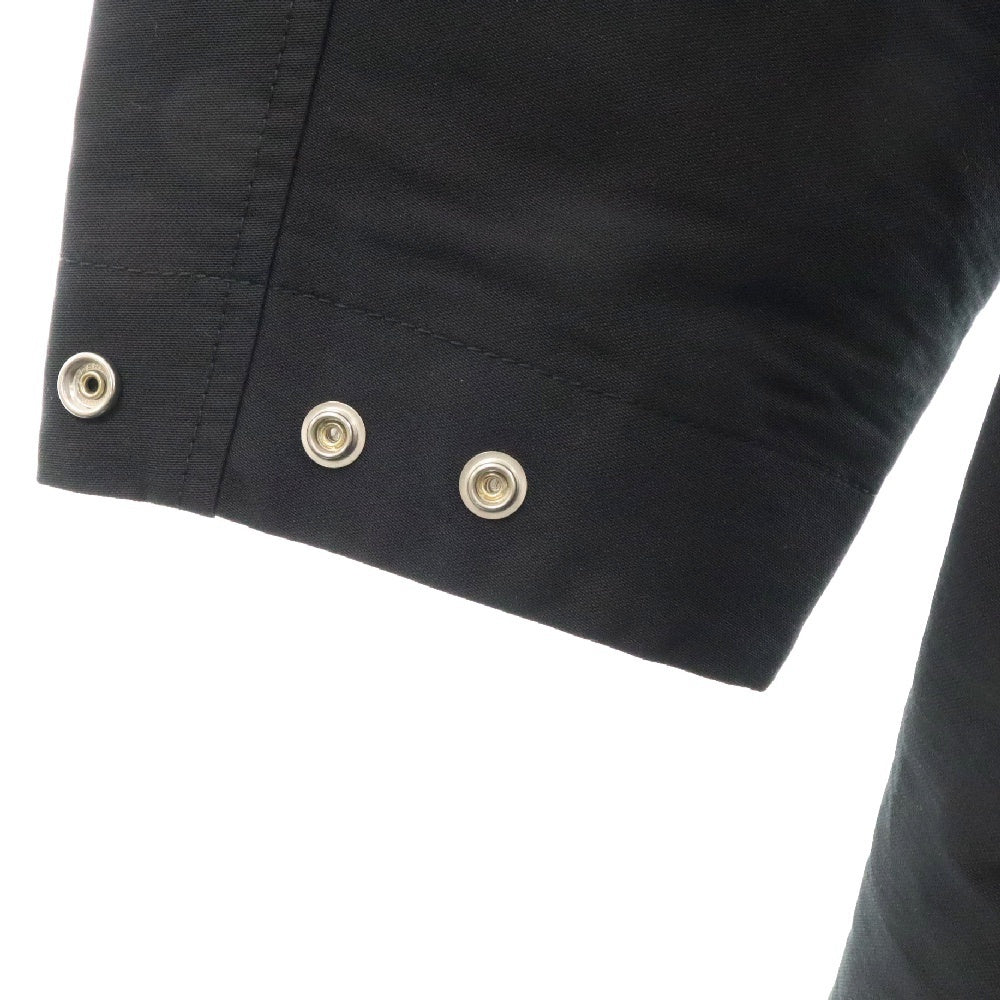 DIOR(ディオール) 22AW テクニカルコットンキャンバスバックロゴ刺繍コート ブラック 033C313I4875