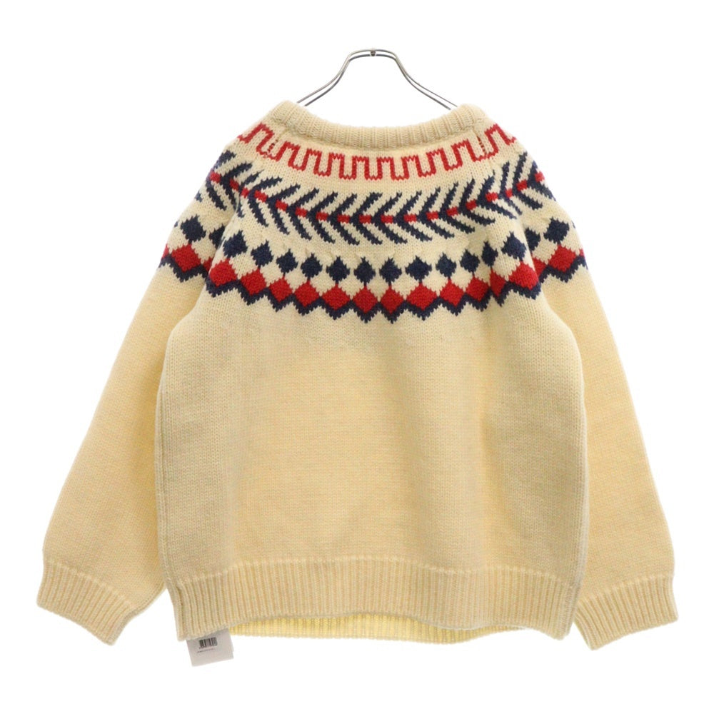 CELINE(セリーヌ) 21AW OVERSIZED SHETLAND CREWNECK SWEATER 2A38Q107O オーバーサイズシェットランドウールニットクルーネックセーター ベージュ