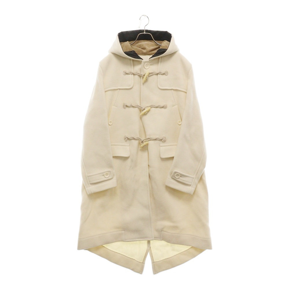 UNDERCOVER(アンダーカバー) 23AW ウールモッサフィッシュテールダッフルコート ホワイト UC2C4303