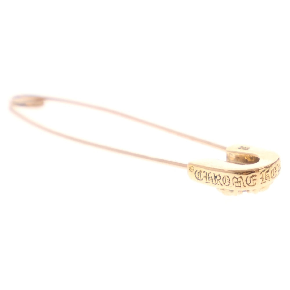 CHROME HEARTS(クロムハーツ) 22K SAFETY PIN L DIA 22Kラージセーフティピン 1ダイヤ ゴールドネックレストップ