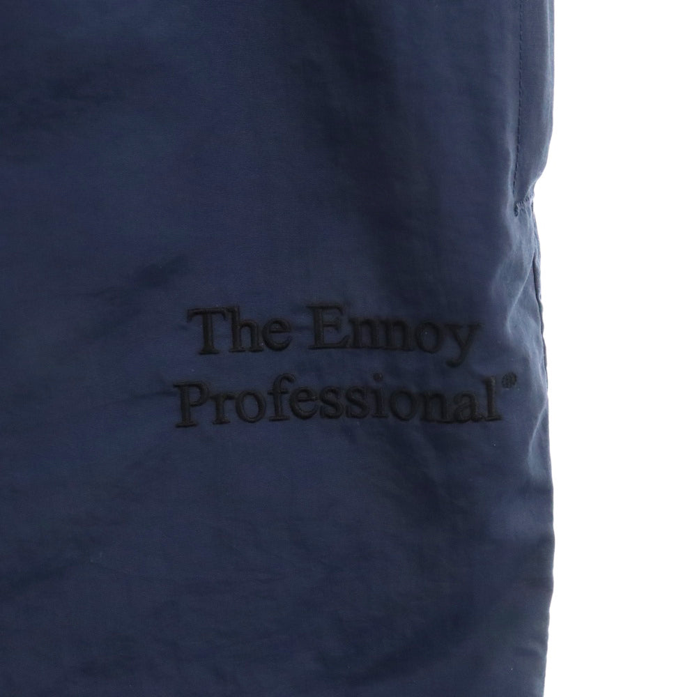 ENNOY(エンノイ) 21AW Nylon Pants スタイリスト私物 ロゴ刺繍ナイロントラックパンツ ネイビー M AW21BRENPT01LV