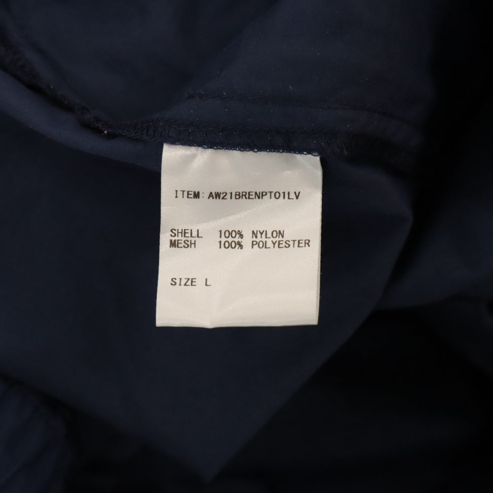 ENNOY(エンノイ) 21AW Nylon Pants スタイリスト私物 ロゴ刺繍ナイロントラックパンツ ネイビー M AW21BRENPT01LV