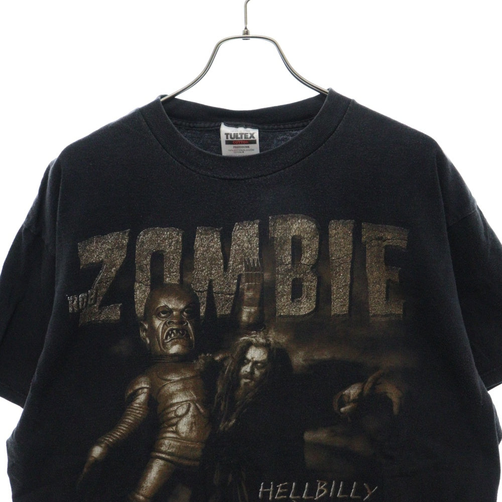 VINTAGE(ヴィンテージ) 90s VINTAGE ROB ZOMBIE HELLBILLY DELUXE フォトプリント 半袖 Tシャツ ブラック