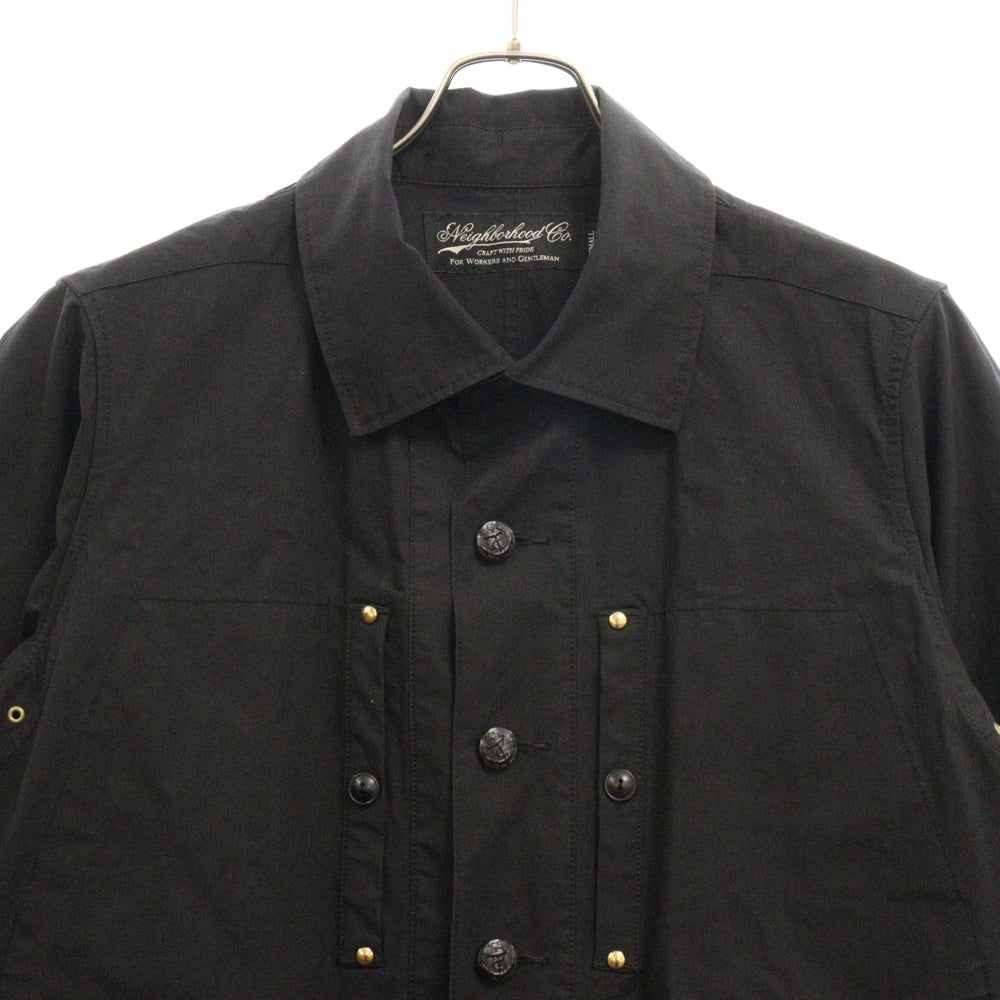 NEIGHBORHOOD(ネイバーフッド) 17SS SMOCK/CN-COAT 171AQNH-JKM05 ナイロンロングコート ジャケット ブラック