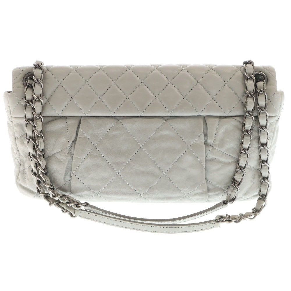 CHANEL(シャネル) マトラッセ チェーンショルダー ラムスキンバッグ レディース グレー