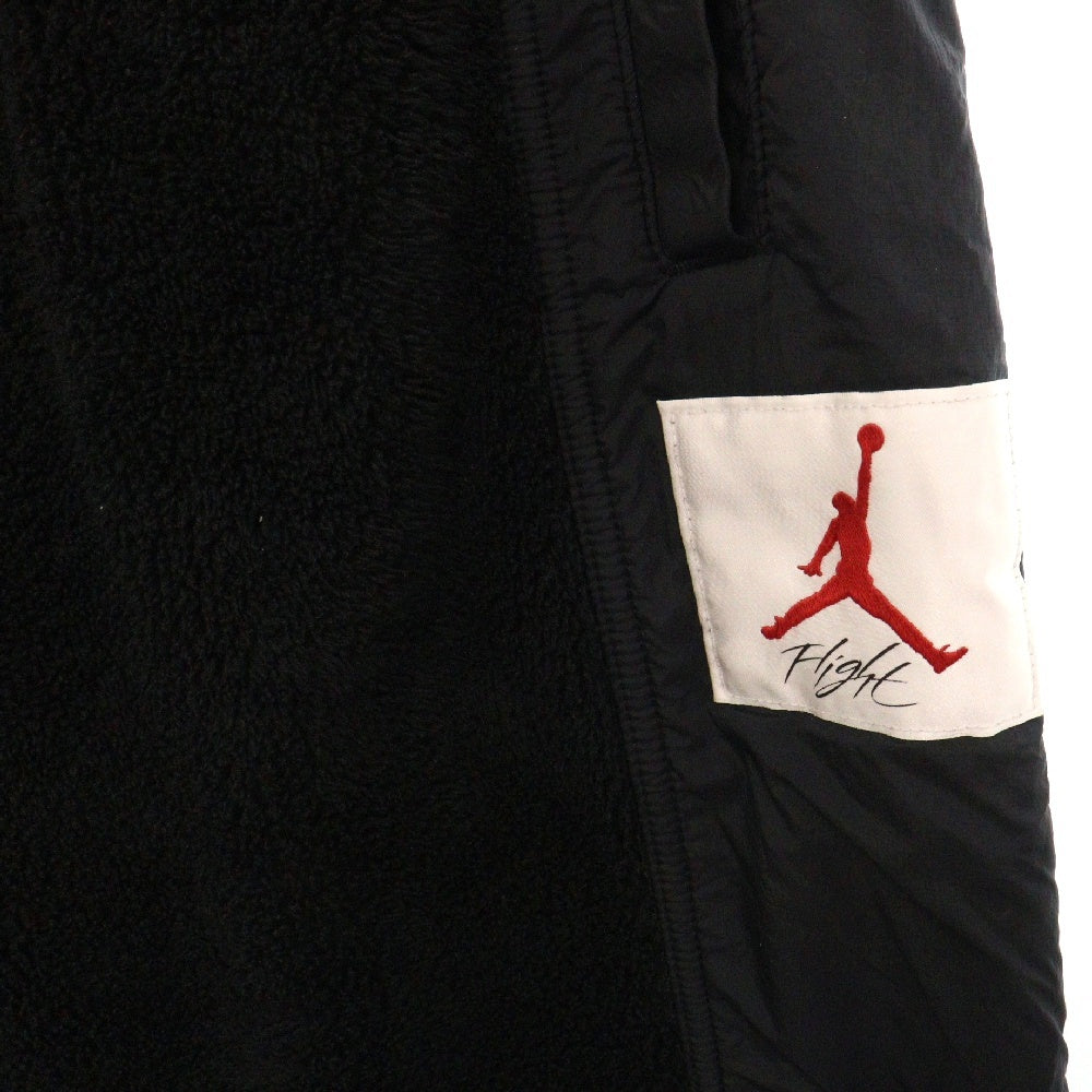 NIKE(ナイキ) JORDAN FLIGHT FLC PANT ロゴワッペン ボア ポリエステル トラックパンツ ブラック AH6257-010