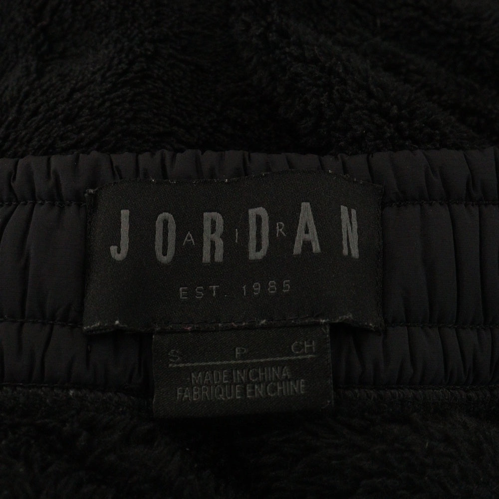NIKE(ナイキ) JORDAN FLIGHT FLC PANT ロゴワッペン ボア ポリエステル トラックパンツ ブラック AH6257-010