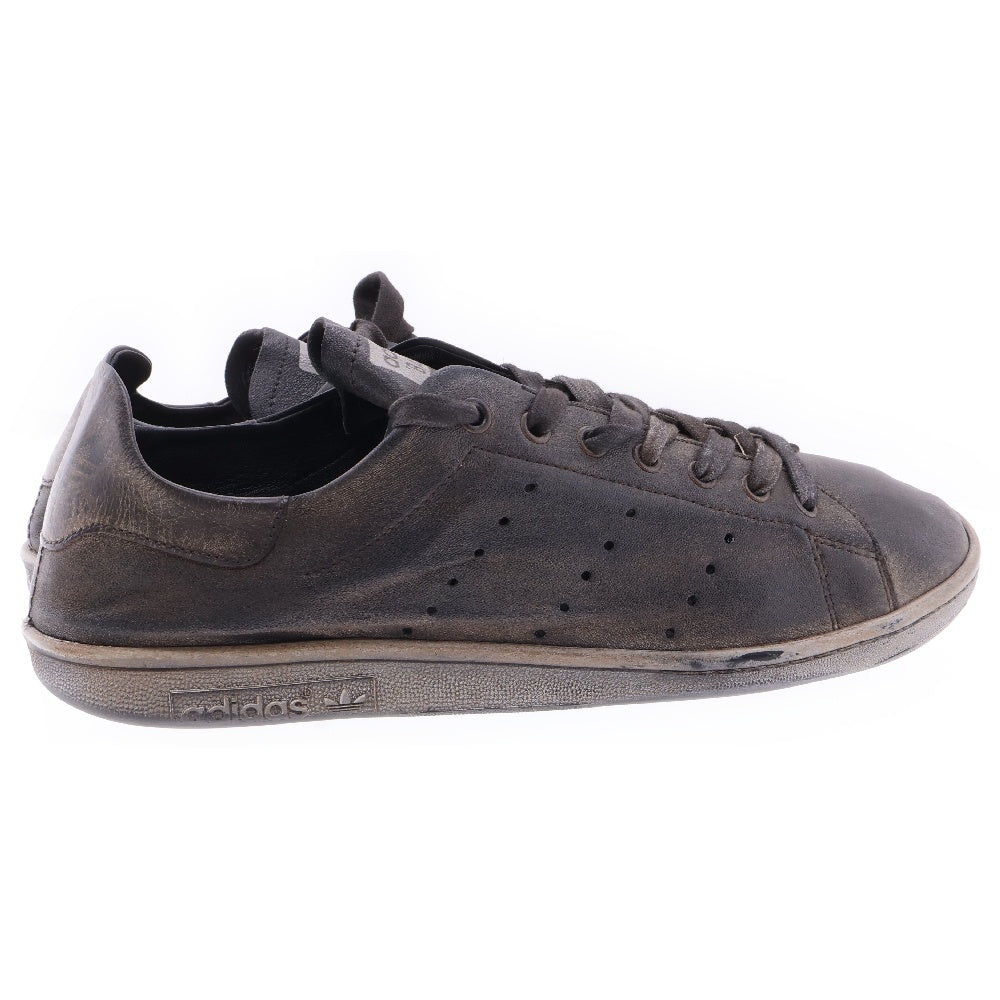 BALENCIAGA(バレンシアガ) ×adidas Stan Smith 721835 アディダス スタンスミス ユーズド加工 レザーローカットスニーカー ブラック