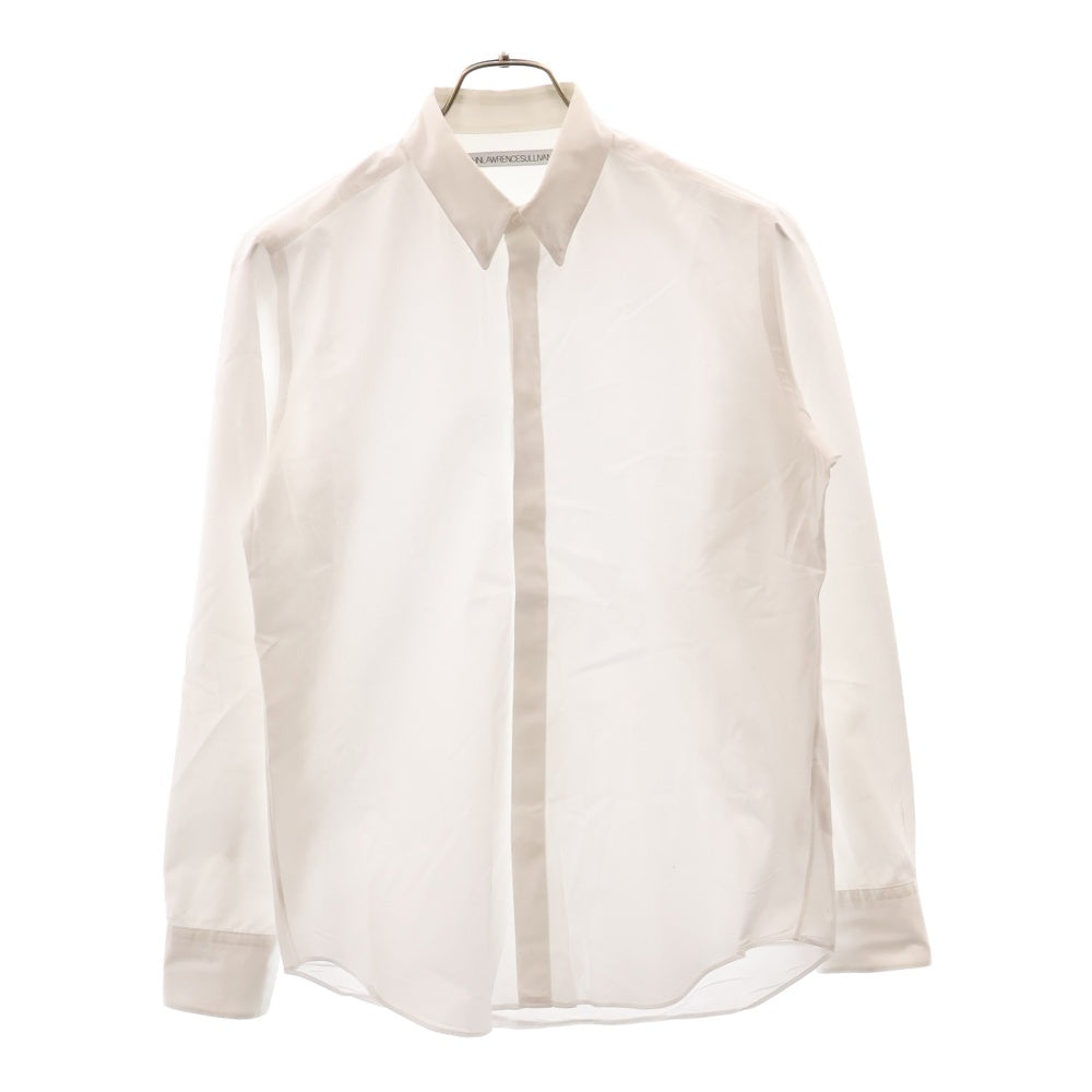 JOHN LAWRENCE SULLIVAN(ジョンローレンスサリバン) Broadcloth button down shirt ブロードボタンダウン 長袖シャツ ホワイト JLS-03-03