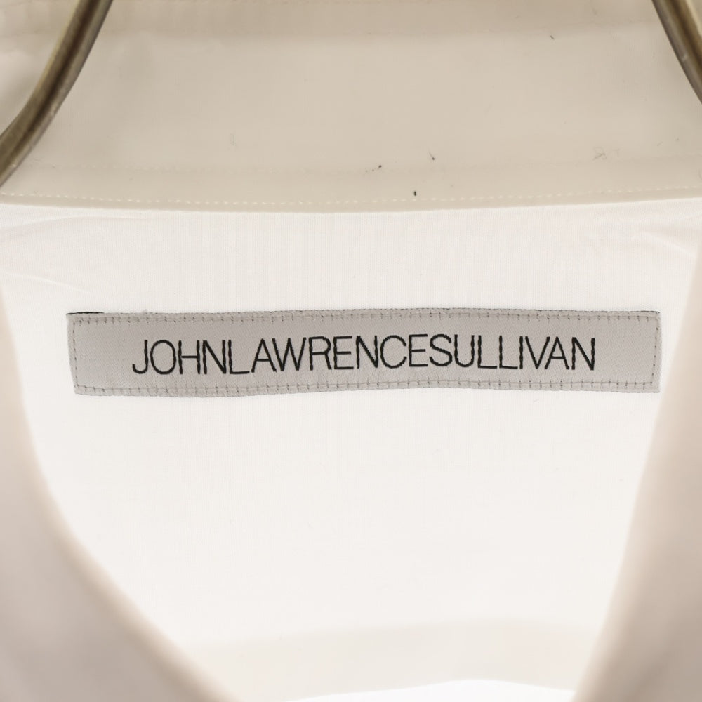 JOHN LAWRENCE SULLIVAN(ジョンローレンスサリバン) Broadcloth button down shirt ブロードボタンダウン 長袖シャツ ホワイト JLS-03-03