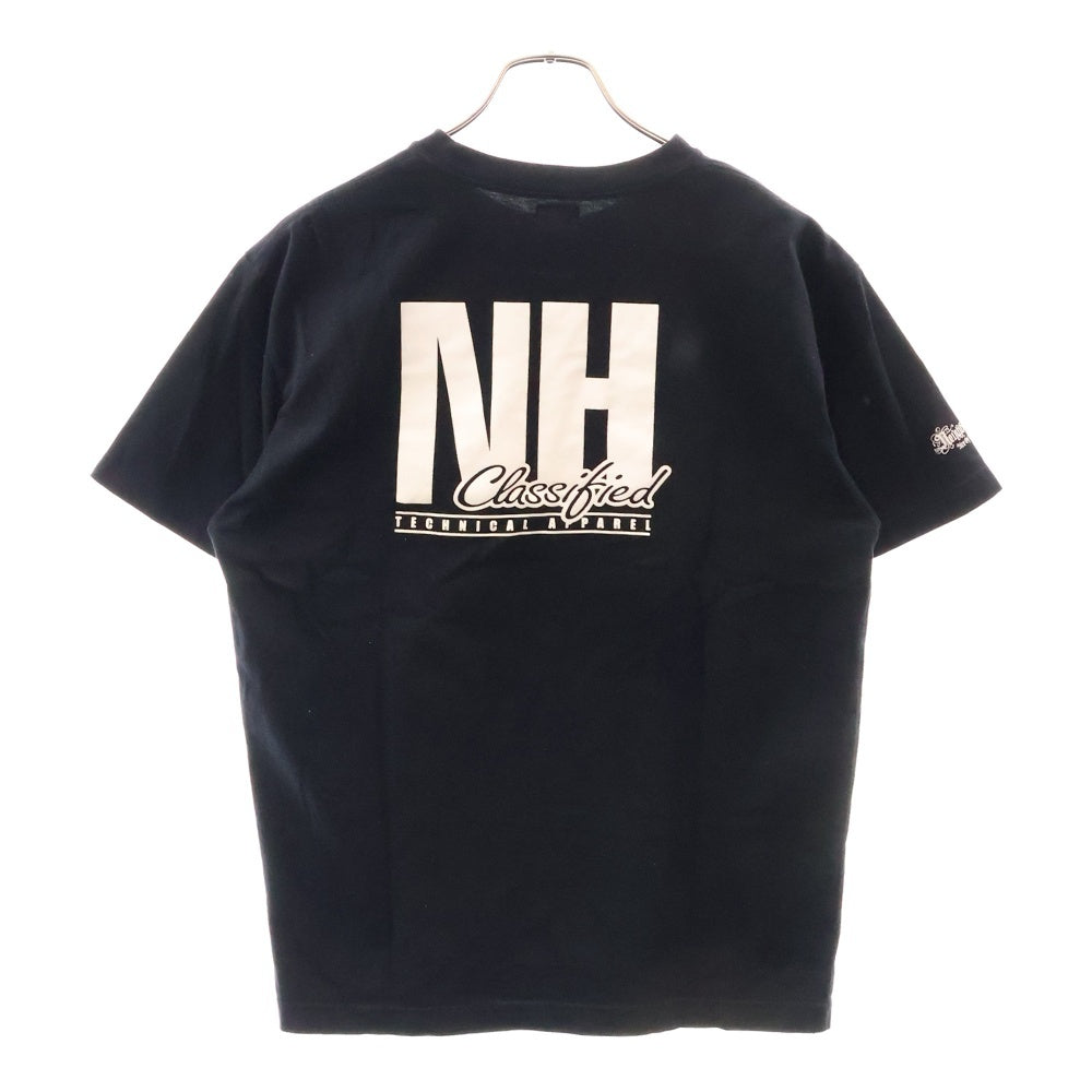 NEIGHBORHOOD(ネイバーフッド) 胸ワッペン 半袖 バックプリント Tシャツ ブラック