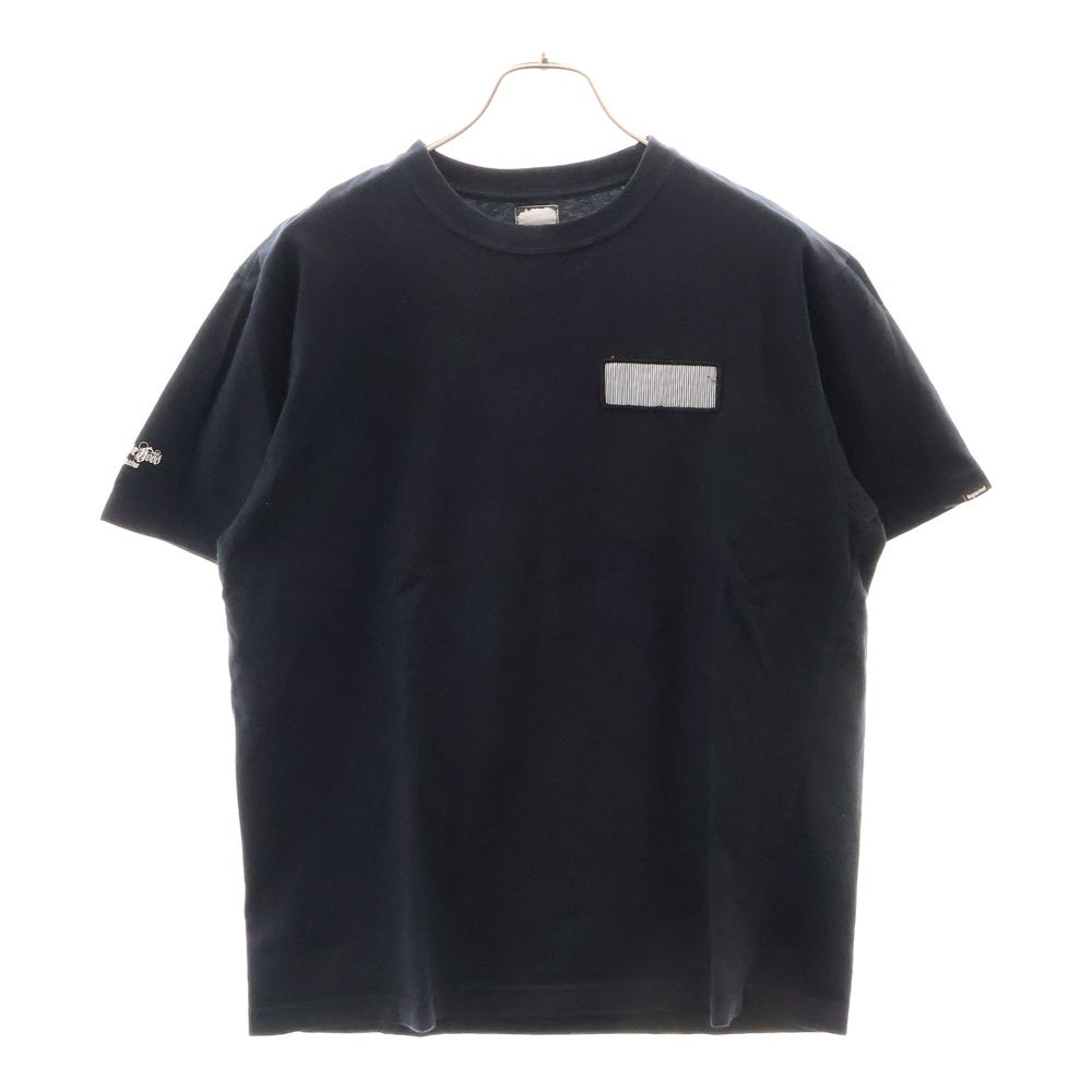 NEIGHBORHOOD(ネイバーフッド) 胸ワッペン 半袖 バックプリント Tシャツ ブラック