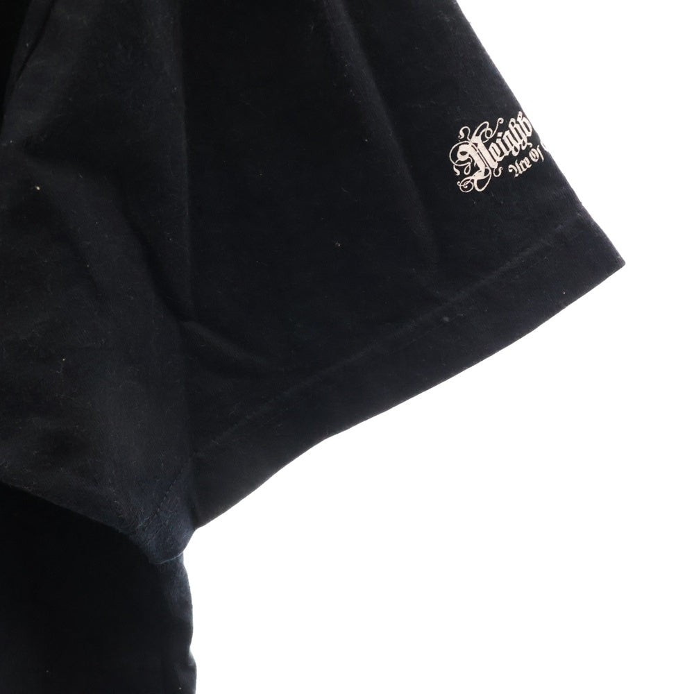 NEIGHBORHOOD(ネイバーフッド) 胸ワッペン 半袖 バックプリント Tシャツ ブラック