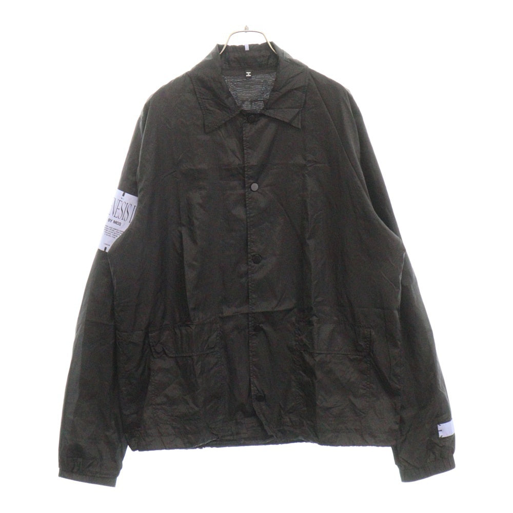 McQ(マックキュー) バックロゴプリント ナイロンコーチジャケット ブラック 623846 RPF17