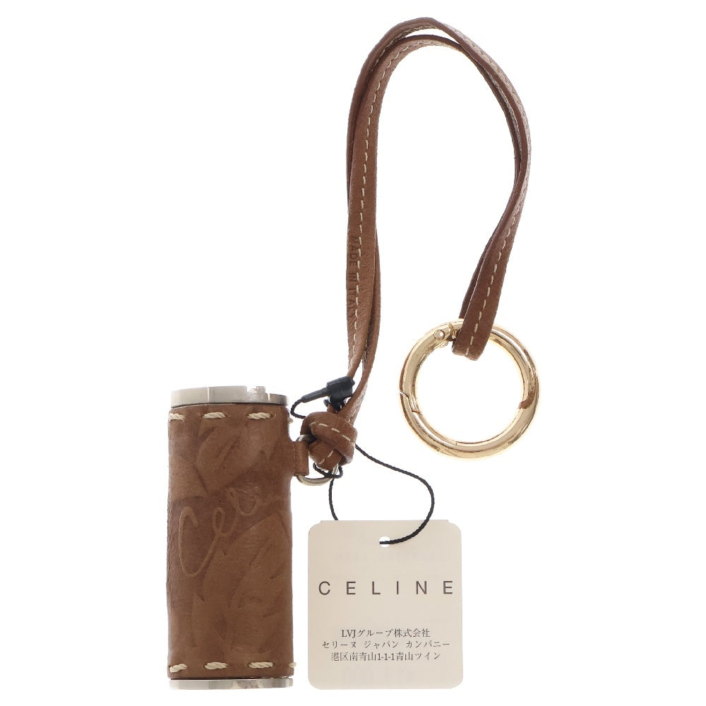 CELINE(セリーヌ) レザーデザイン ネックストラップ ライターケース 106453TOC ブラウン