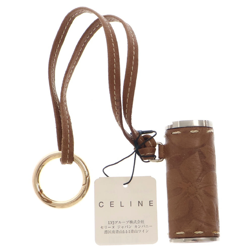 CELINE(セリーヌ) レザーデザイン ネックストラップ ライターケース 106453TOC ブラウン