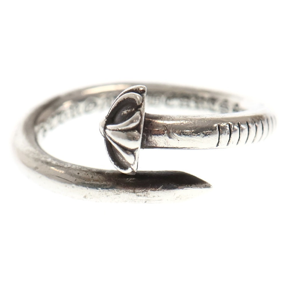 CHROME HEARTS(クロムハーツ) NAIL FLAT CRSBALL ネイル クロスボール リング シルバー
