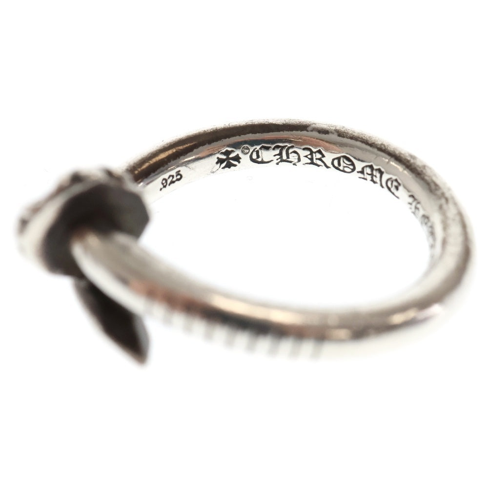 CHROME HEARTS(クロムハーツ) NAIL FLAT CRSBALL ネイル クロスボール リング シルバー