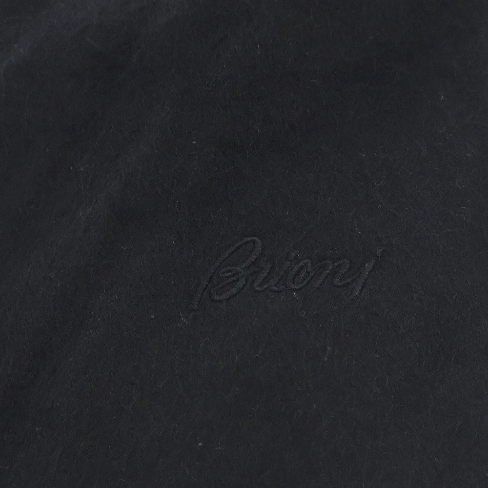 Brioni(ブリオーニ) フリンジ マフラー ブラック