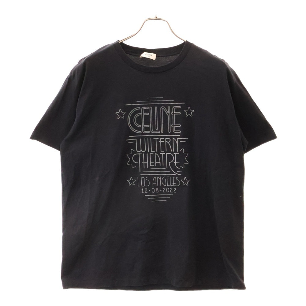 CELINE(セリーヌ) WILTERN プリント ルーズ 半袖 Tシャツ リミテッドエディション ブラック 2X39H671Q