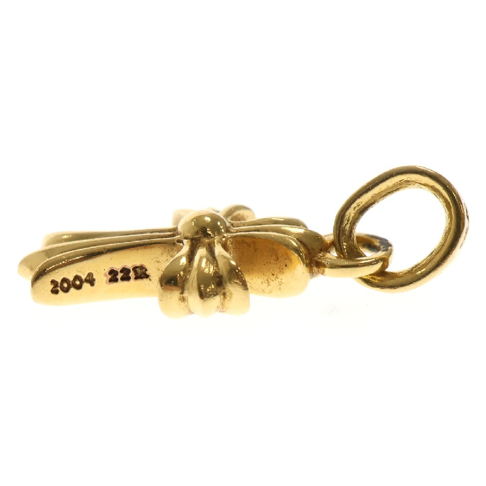 CHROME HEARTS(クロムハーツ) 22K CRS BBYFAT P/DIA ベイビーファットクロス PAVEダイヤ ペンダントトップ ゴールド