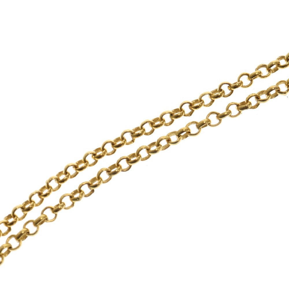 CHROME HEARTS(クロムハーツ) 22K NECKCHAIN R18 ロールチェーンネックレス 18inch ゴールド