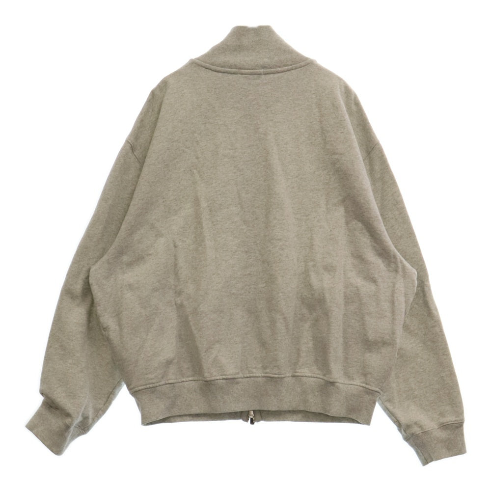 KITH(キス) ワンポイントロゴ刺繍スウェットジップアップジャケット グレー