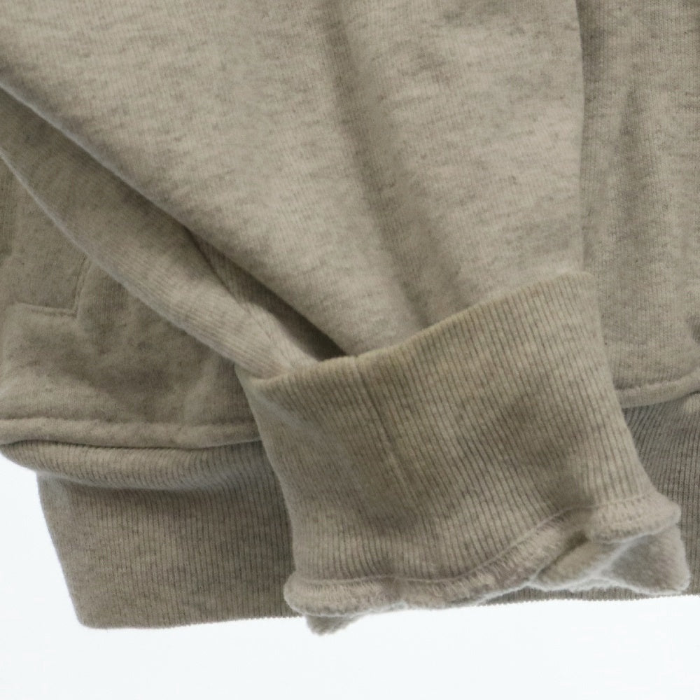 KITH(キス) ワンポイントロゴ刺繍スウェットジップアップジャケット グレー