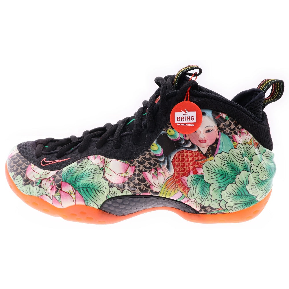 NIKE(ナイキ) AIR FOAMPOSITE ONE YOTS QS エア フォームポジット 天津 ローカットスニーカー ブラック US9/27cm 744307-001