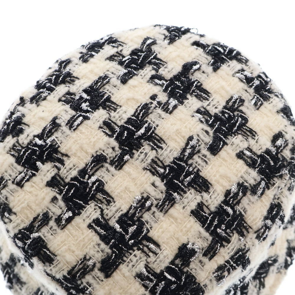 CHANEL(シャネル) Tweed Bucket Hat ツイード クローシュ バケットハット ホワイト/ブラック