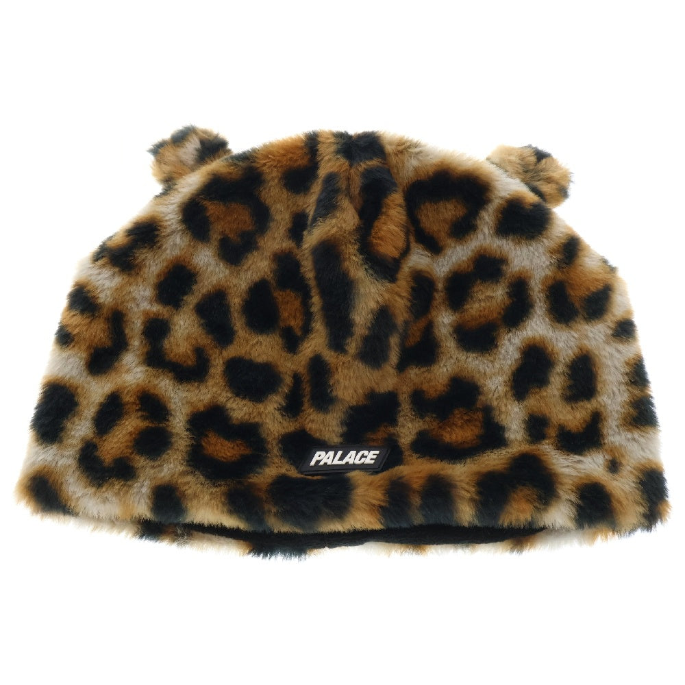 Palace Skateboards(パレススケートボーズ) 24AW FURRY EARS NEIN CUFF BEANIE ファーリー イヤー ナイン カフ ビーニー レオパード ニット帽子 イエロー