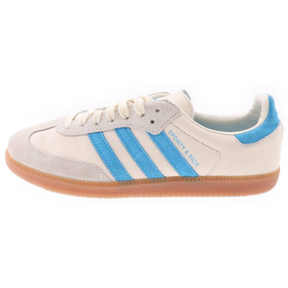 adidas(アディダス) × SPORTY & RICH SAMBA OG × スポーティ&リッチ サンバ OG ローカットスニーカー US9.5/27.5cm IE7096 ホワイト/ブルー