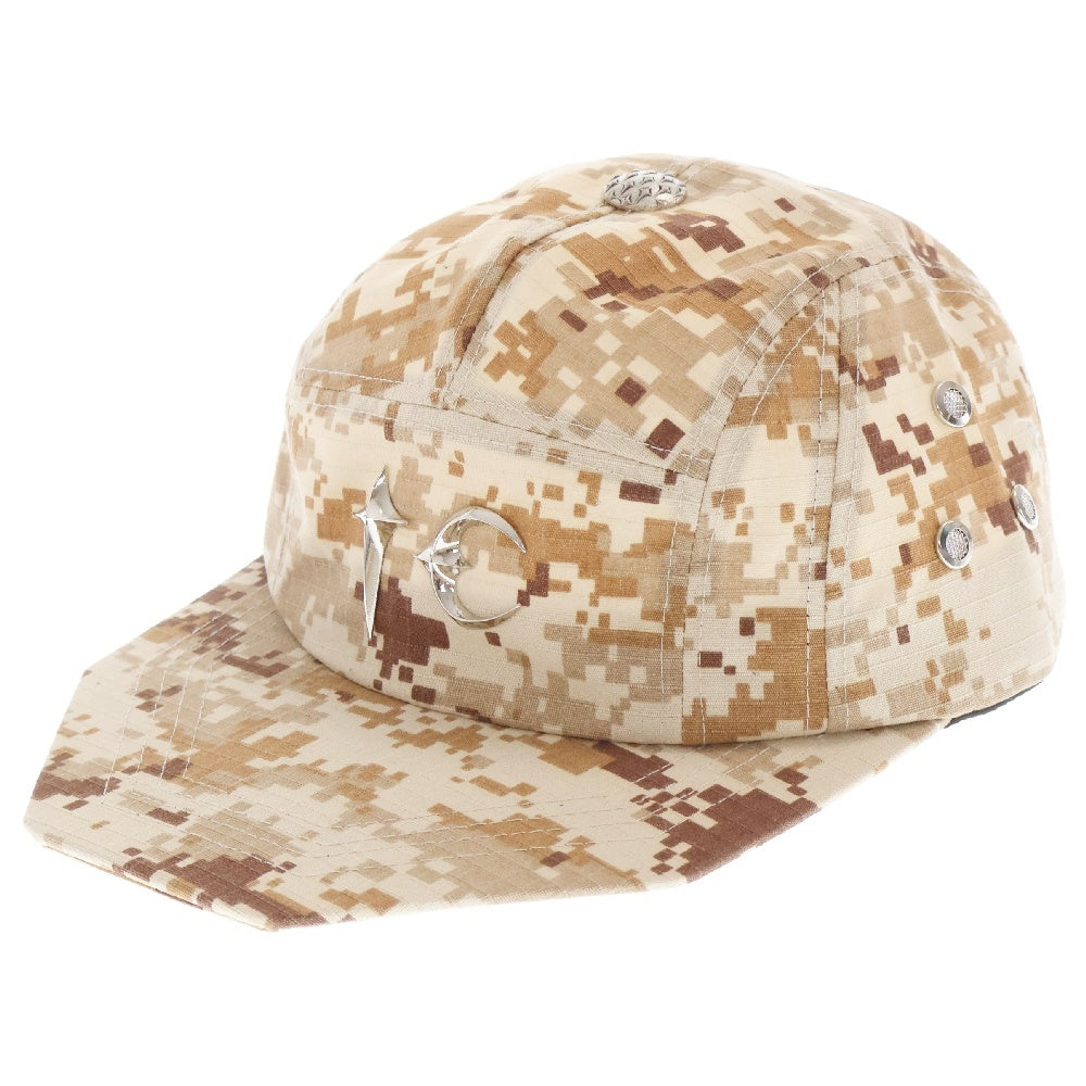 THUG CLUB(サグクラブ) 24AW TC ARMY CAP アーミーキャップ カモ柄 帽子 ベージュ TC24AC2103