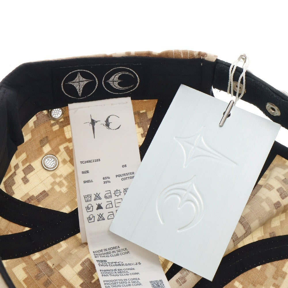 THUG CLUB(サグクラブ) 24AW TC ARMY CAP アーミーキャップ カモ柄 帽子 ベージュ TC24AC2103