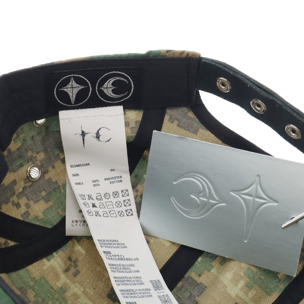 THUG CLUB(サグクラブ) 24AW TC ARMY CAP アーミーキャップ カモ柄 帽子 グリーン TC24AC2104
