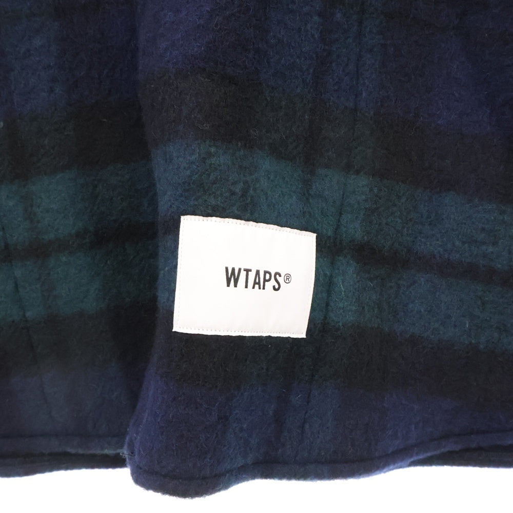 WTAPS(ダブルタップス) 24AW WCPO 02 / Jacket / WOPL Mosser Textile Green 242WVDT-JKM04 モッサー テキスタイル チェック柄 ジャケット グリーン