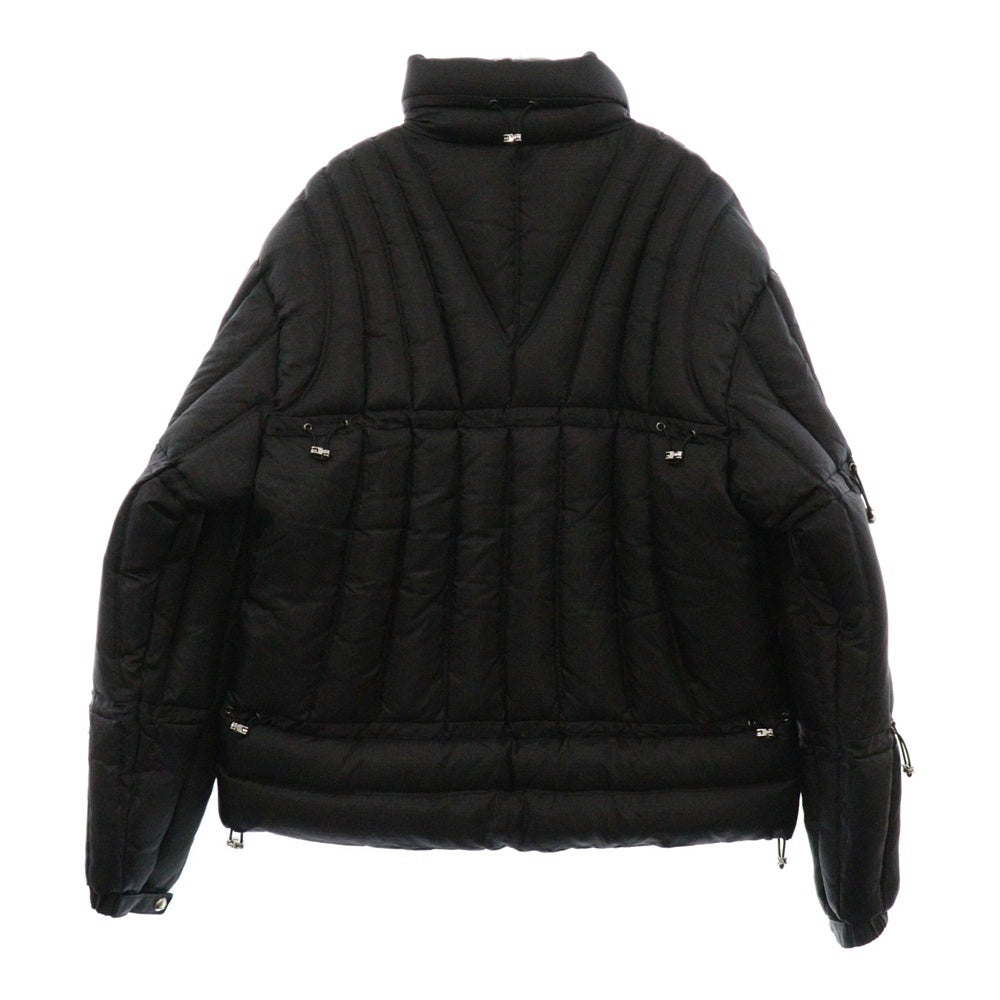 THUG CLUB(サグクラブ) 24AW DOWN JACKET ジップアップ ダウンジャケット ブラック TC24PA0101