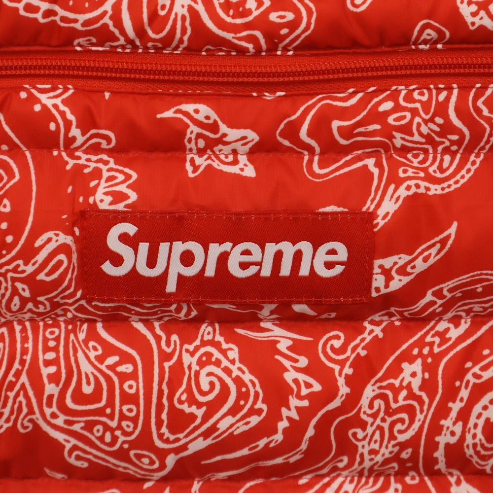 SUPREME(シュプリーム) 22AW Micro Down Half Zip Hooded Pullover ペイズリー マイクロ ダウン ハーフジップ プルオーバージャケット