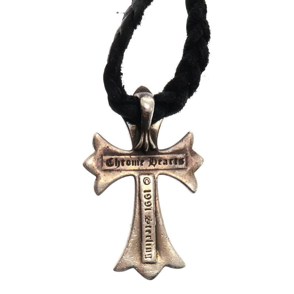 CHROME HEARTS(クロムハーツ) CH CRS SMLスモールCHクロス BC ボロチップブレイド ネックレス シルバー BCA220