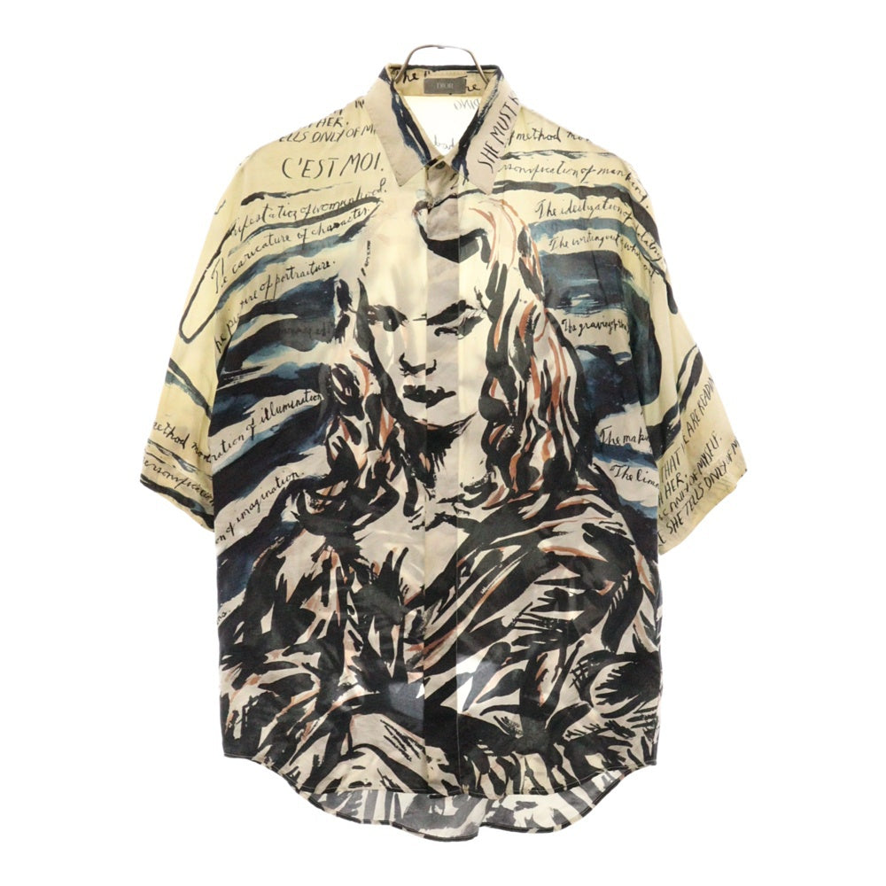 DIOR(ディオール) 19AW ×RAYMOND PETTIBON 943C553A4705 レイモンドペティボン シルクアートプリント半袖シャツ マルチ