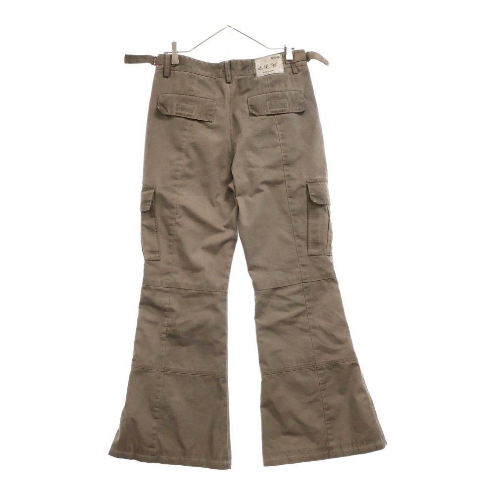 ETERNAL LOVE(エターナルラブ) FLARE CARGO PANTS フレアカーゴパンツ グレー