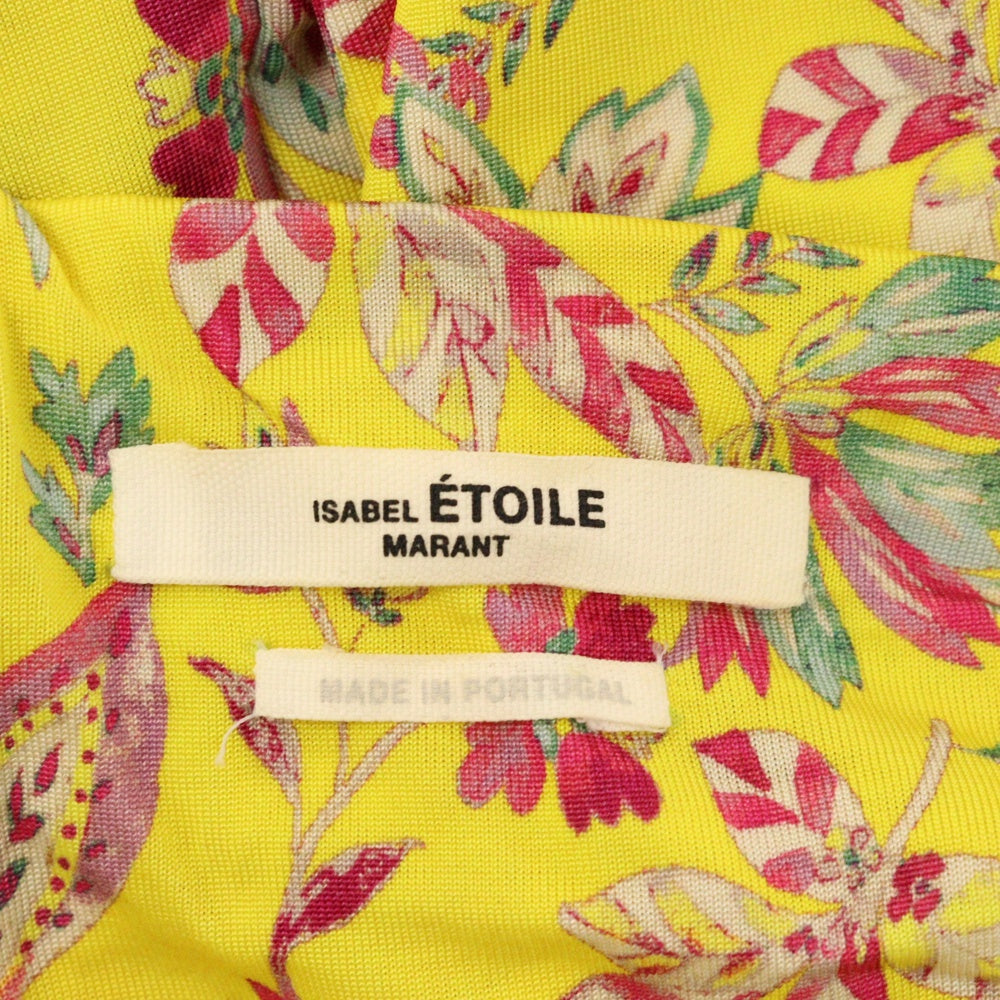ISABEL MARANT ETOILE(イザベル マラン エトワール) 21AW 総柄タートルネックトップス 長袖インナー イエロー レディース