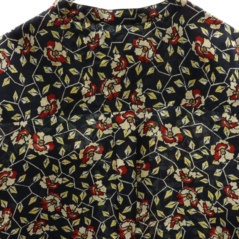 ISABEL MARANT(イザベル マラン) 17SS 総柄シルクシャツ シルクブラウス レディース ネイビー