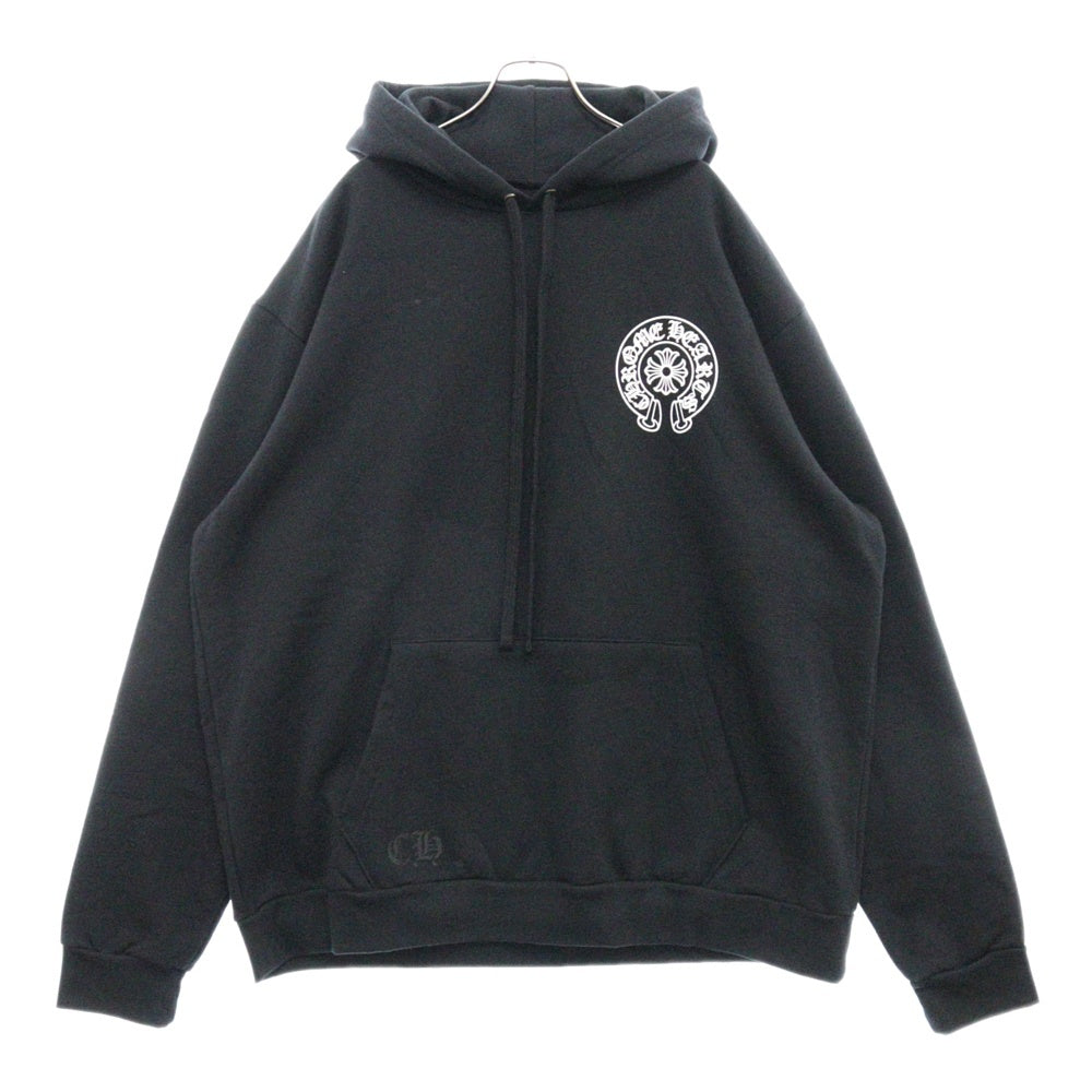 CHROME HEARTS(クロムハーツ) SWTSHRT HD OSAKA 大阪限定 ホースシュープリント プルオーバースウェットパーカー フーディー ブラック