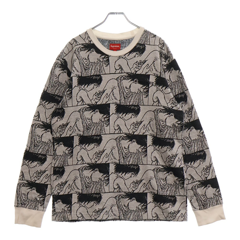 SUPREME(シュプリーム) 17AW ×AKIRA Syringe Jacquard L/S Top アキラ シリンジ ジャガード長袖Tシャツ ロンT グレー