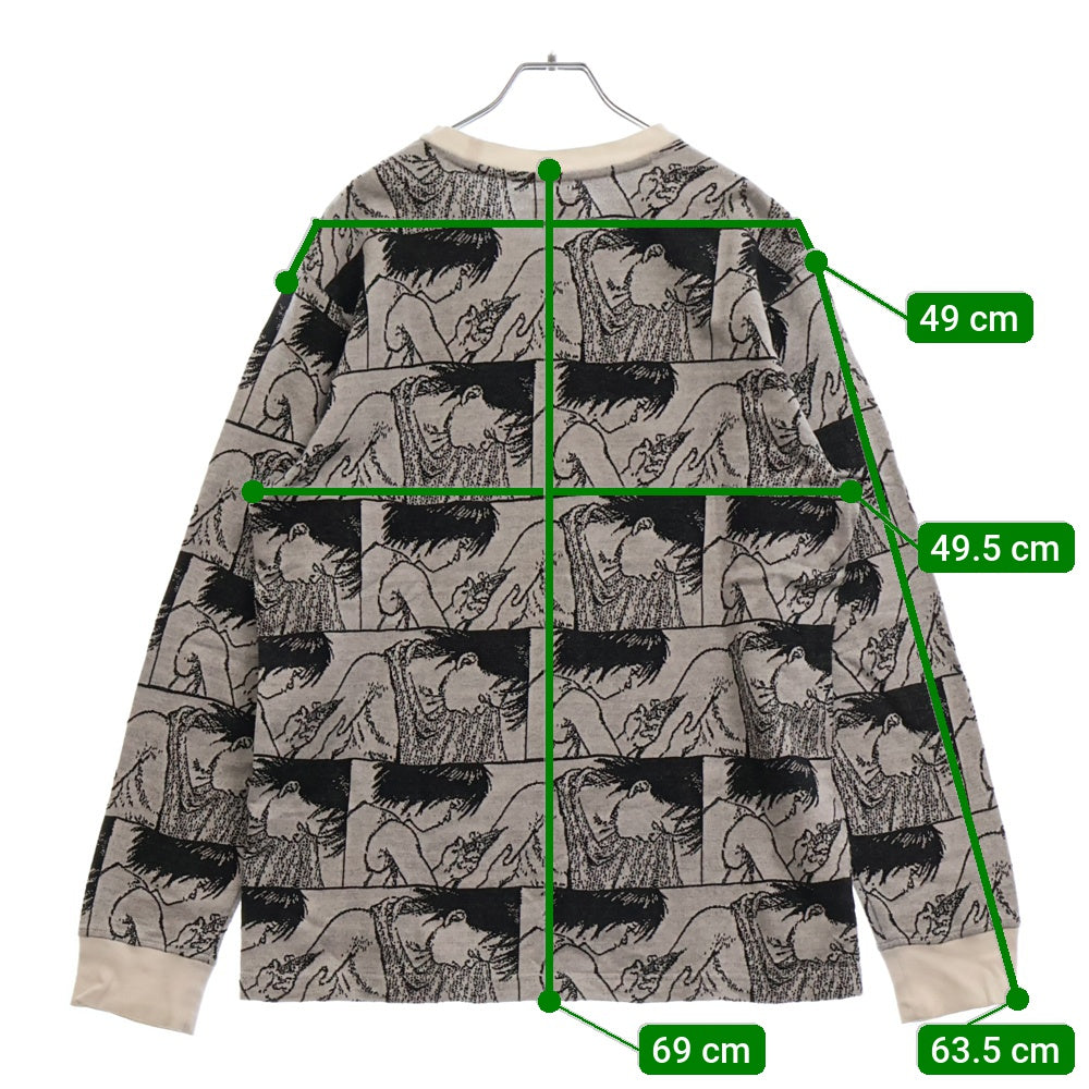 SUPREME(シュプリーム) 17AW ×AKIRA Syringe Jacquard L/S Top アキラ シリンジ ジャガード長袖Tシャツ ロンT グレー